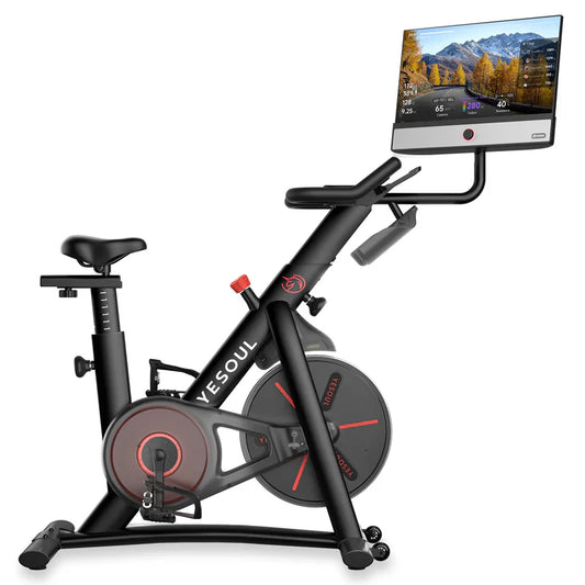 Yesoul G1M Plus Smart Bike - 21.5" HD Touchscreen • Live & On-Demand Classes • Auto-Resistance